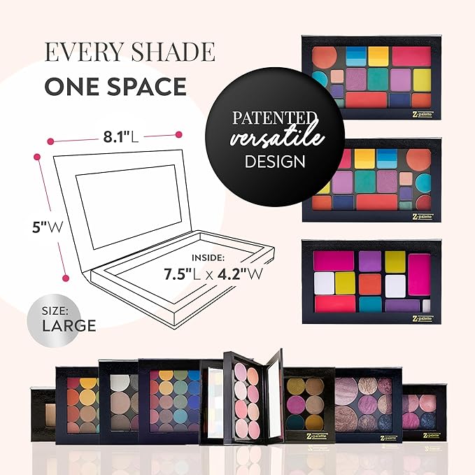 Large Magnetic Makeup Palette, Empty Magnetic Palette, Universal