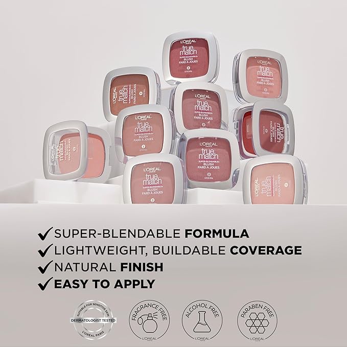 L'Oreal Paris True Match Super-Blendable Powder Blush, Subtle May Vary) 21 Oz