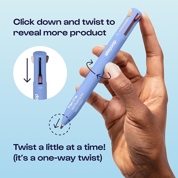 Alleyoop Pen Pal Touch-Up 4-in-1 Makeup Pen, Berry