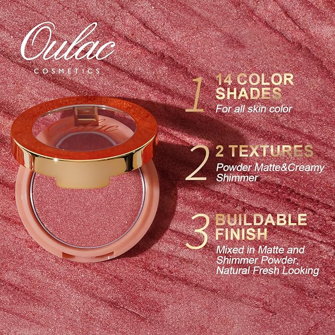 Oulac Baby Pink Blush Makeup| Highly Pigmented Cream 4.8g