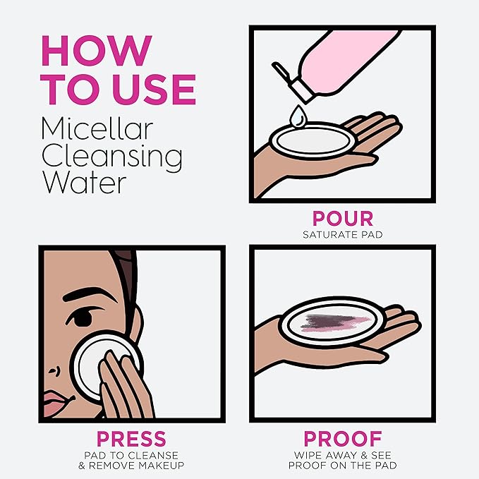 Garnier Micellar Water with Rose Water and Glycerin, Hydrating Facial Cleanser & Makeup Remover, For All Skin Types, Vegan, Cruelty Free, 13.5 Fl Oz (400mL), 2 Count