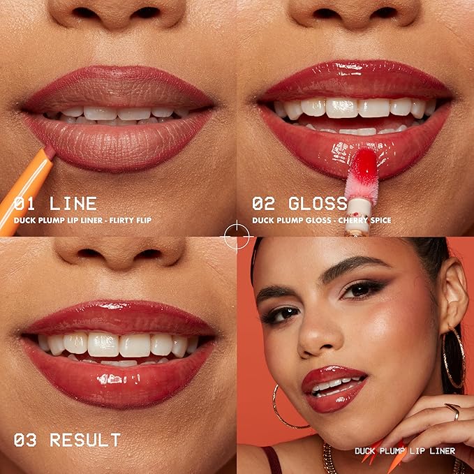 NYX PROFESSIONAL MAKEUP Duck Plump Plumping Lip Liner, Matte Pencil With Up To 10HR Wear, Pinkjection (Pink Lip Liner)