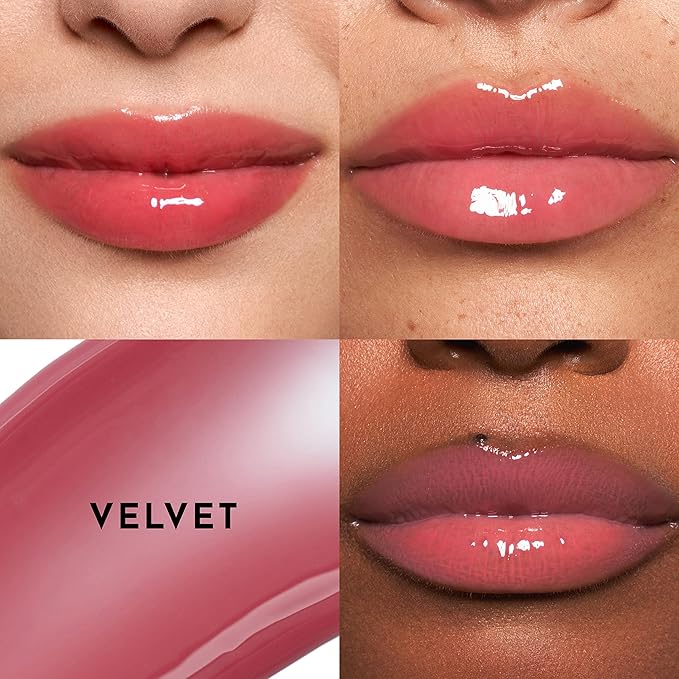 Women's Forget The Filler Lip Plumper Line Gloss, Velvet, Pink, 0.11 Fl Oz (Pack of 1)