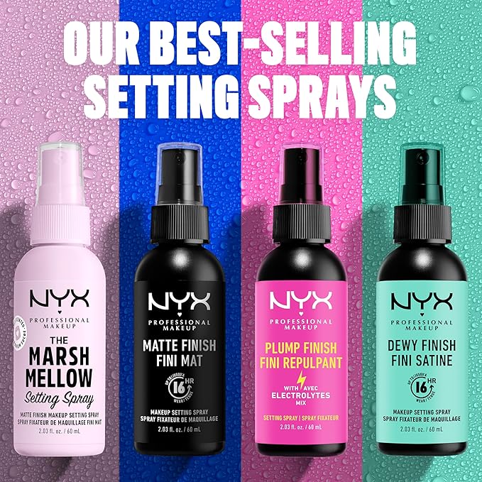 NYX PROFESSIONAL MAKEUP Makeup Setting Spray, Matte Finish Up Wear