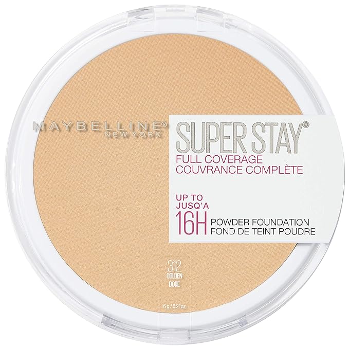 Maybelline Super Stay Full Coverage Powder Foundation Makeup, 1 Count