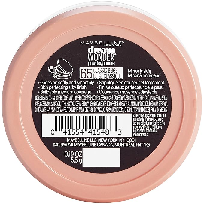 Maybelline New York Dream Wonder Powder Makeup, Classic Beige, 0.. 19 oz