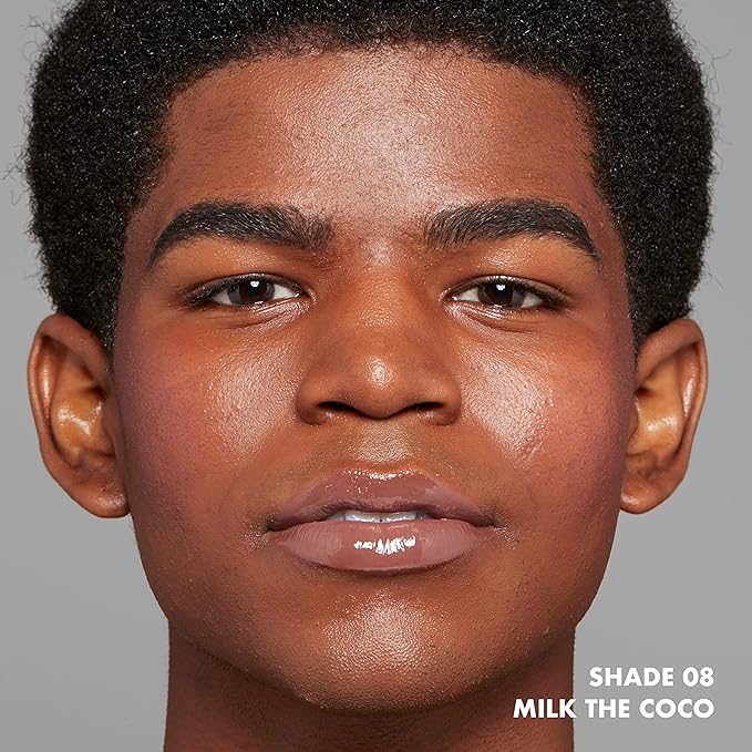 NYX PROFESSIONAL MAKEUP This Is Milky Gloss, Vegan Lip Gloss, 12 Hour Hydration - Milk The Coco (Chocolate Brown)