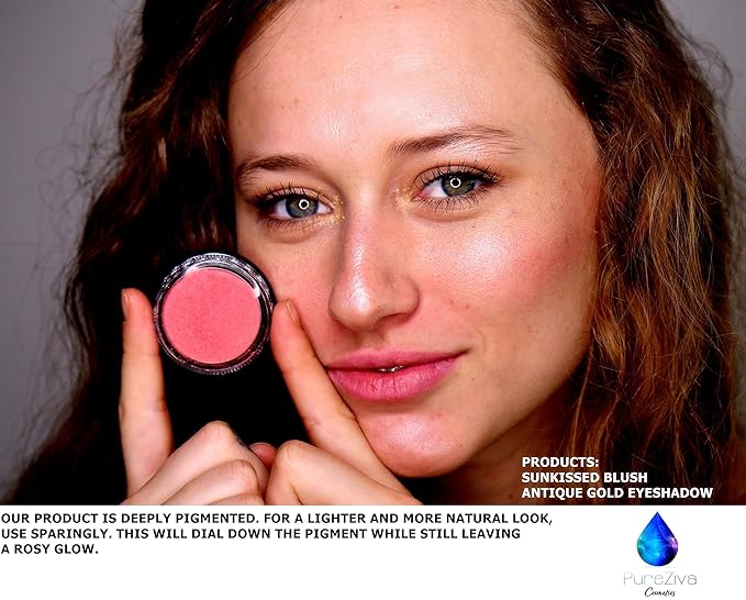 Georgia Peach Orange Tangerine Summer Blush Pressed Cheek Cruelty Free 4 G