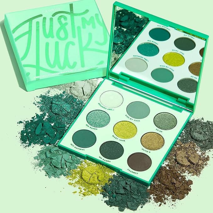Colourpop Just My Luck Green Eyeshadow Palette - 3 oz