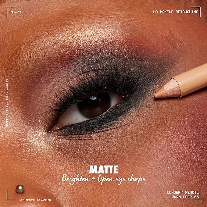 NYX PROFESSIONAL MAKEUP Wonder Pencil, Multi-Use Micro Highlighter Warm Deep