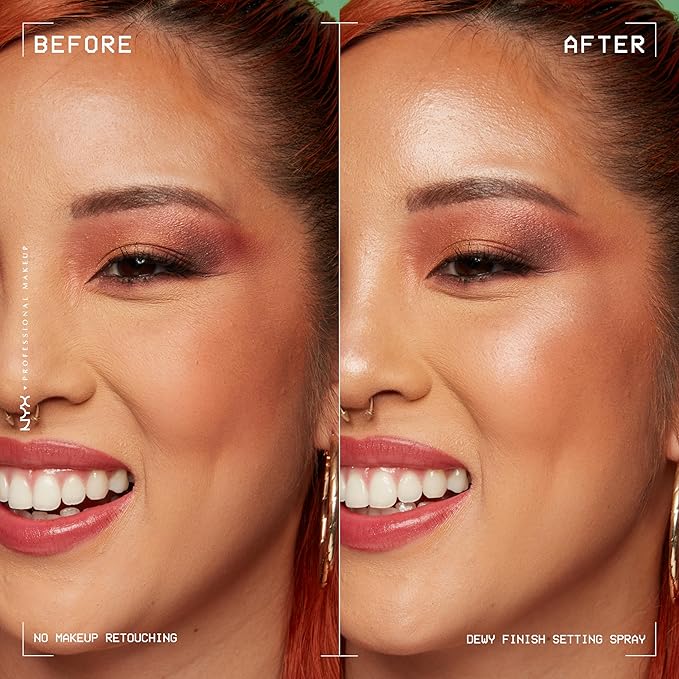 NYX PROFESSIONAL MAKEUP Makeup Setting Spray, Dewy Setting Up Wear