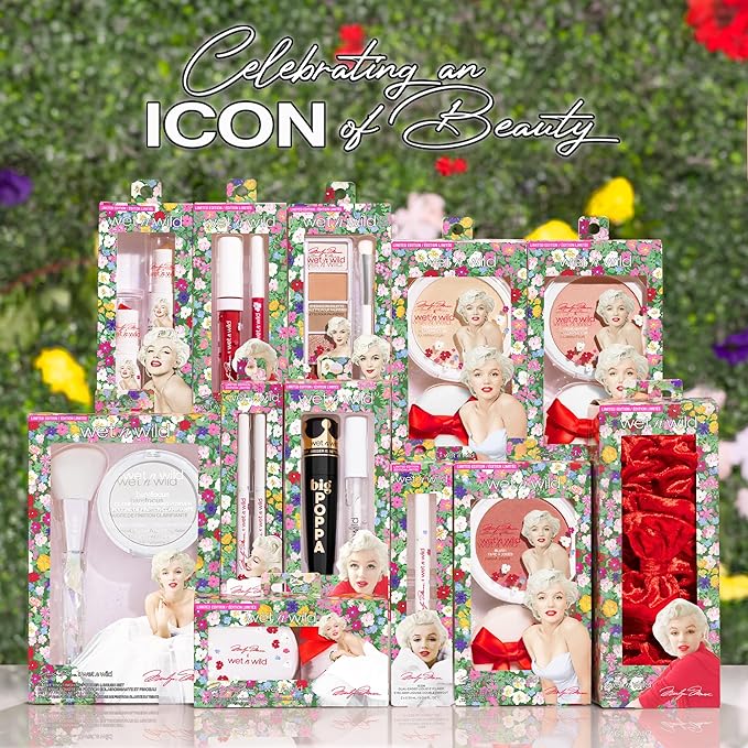 wet n wild Marilyn Monroe Collection PR Box - Makeup Set with Versatile Brushes, Buildable & Blendable Palettes, Vibrant Colors, & Lip Glosses for Unique Looks, Cruelty-Free & Vegan