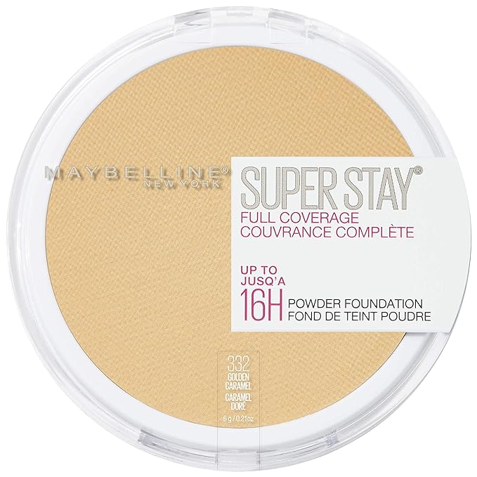 Maybelline Super Stay Full Coverage Powder Foundation Makeup, 1 Count