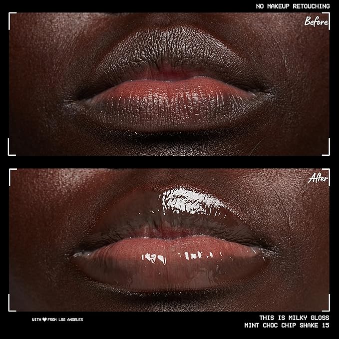 NYX PROFESSIONAL MAKEUP This Is Milky Gloss, Lip Gloss with 12 Hour Hydration, Vegan - Mint Chocolate Chip Shake (Mint Green)