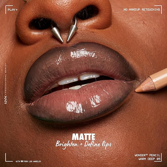 NYX PROFESSIONAL MAKEUP Wonder Pencil, Multi-Use Micro Highlighter Warm Deep