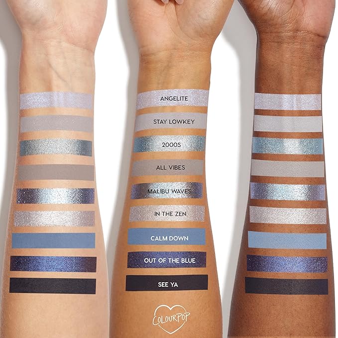 Colourpop So Elemental Eyeshadow Palette - Blue & Silver Shadow Palette with Metallic and Matte Finishes - High-Pigment Eye Makeup with a Long-Wearing Formula (0.3 oz)
