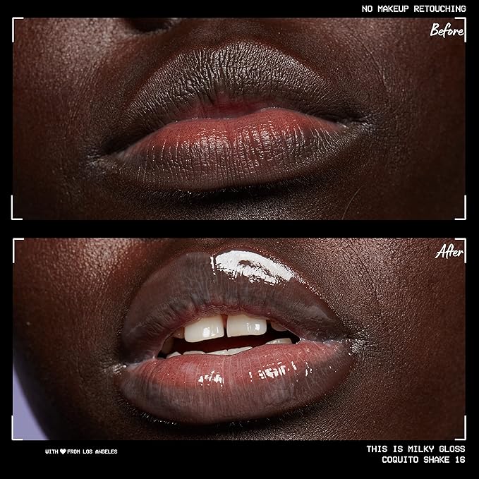 NYX PROFESSIONAL MAKEUP This Is Milky Gloss, Lip Gloss with 12 Hour Hydration, Vegan - Coquito Shake (Milky Clear)