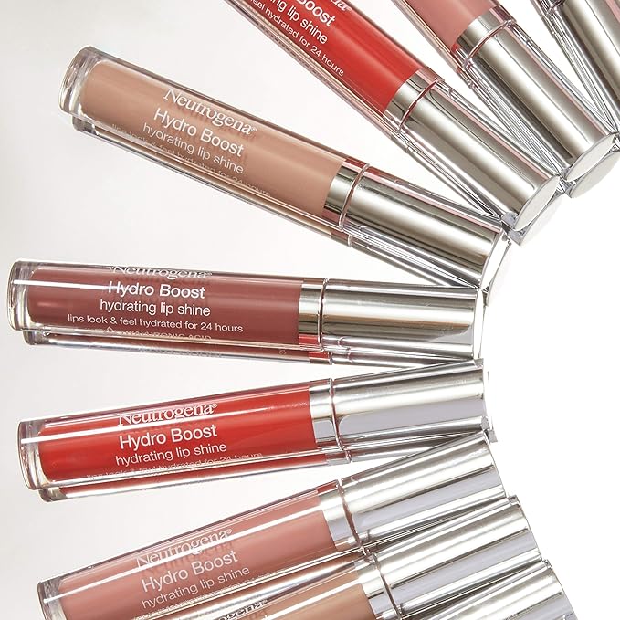 Neutrogena Hydro Boost Moisturizing Lip Gloss, Hydrating Non-Stick and Non-Drying Luminous Tinted Lip Shine with Hyaluronic Acid to Soften and Condition Lips, 70 Velvet Wine, 0.10 oz