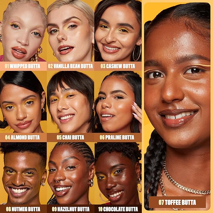 NYX PROFESSIONAL MAKEUP Buttermelt Glaze Soft Glow Skin Tint + SPF 30, Up To 12HR Wear, 07 Toffee Butta