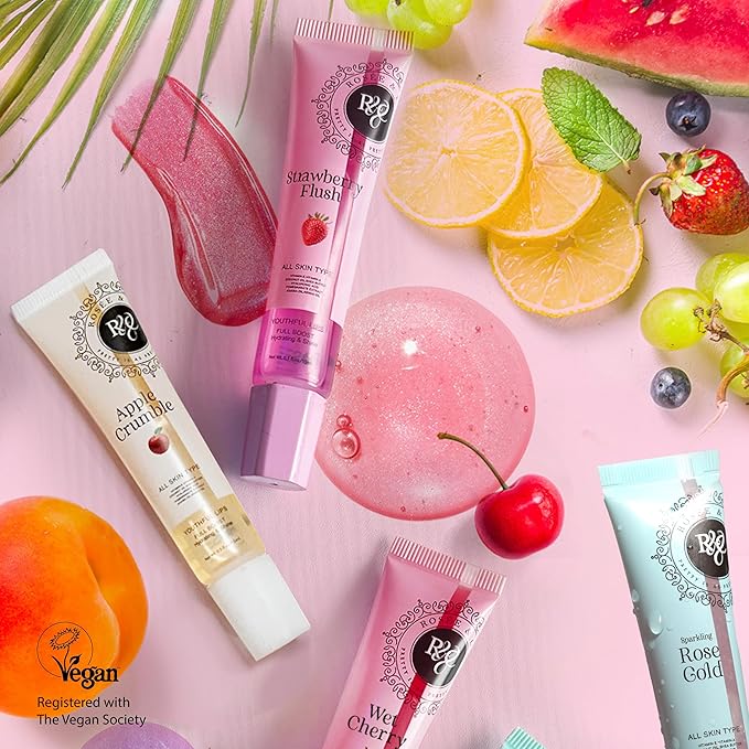 ROSÉE & CO Rosee Lip Gloss Vegan & Cruelty Free Treatment, Professional Make up, Long Lasting Glossy with Shea Butter, Moisturize, Protect & Smooth, High Shine, Non-Sticky - Clear, 05 Fl oz