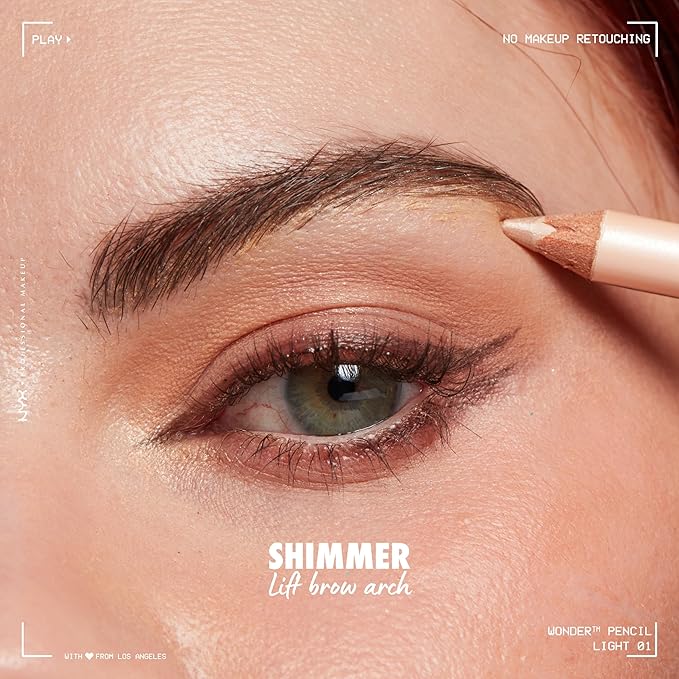 NYX PROFESSIONAL MAKEUP Wonder Pencil, Multi-Use Micro Highlighter - Light